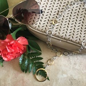 Lia Sophia silver/gold tone necklace